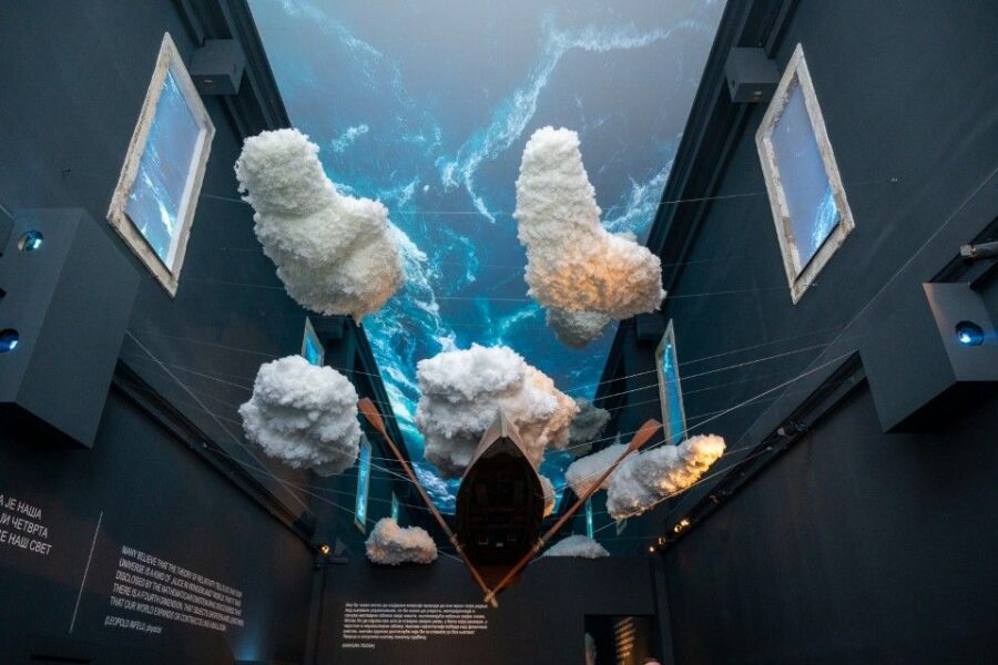 Slika sa izložbe o Milevi Marić Ajnštajn